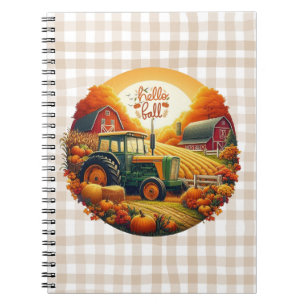 Cuaderno Otoño rústico/vintage en la granja
