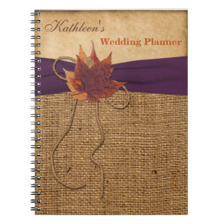 Cuaderno Otoño Sale del Portátil del Planificador de Bodas