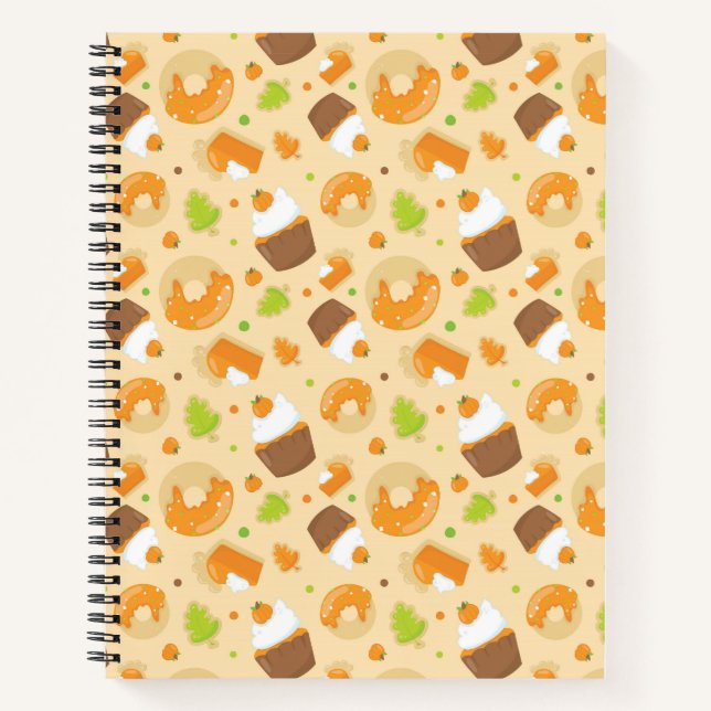Cuaderno Otoño trata a un bloc de notas en espiral (Anverso)