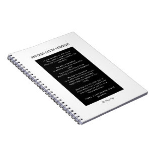 Cuaderno Otro día en un portátil blanco y negro en el paraí