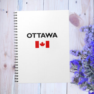 Cuaderno Ottawa Canada Canadian Flag Light-Color