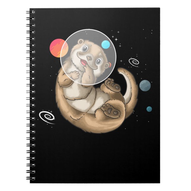 Cuaderno Otter astronauta de mar espacial (Frente)