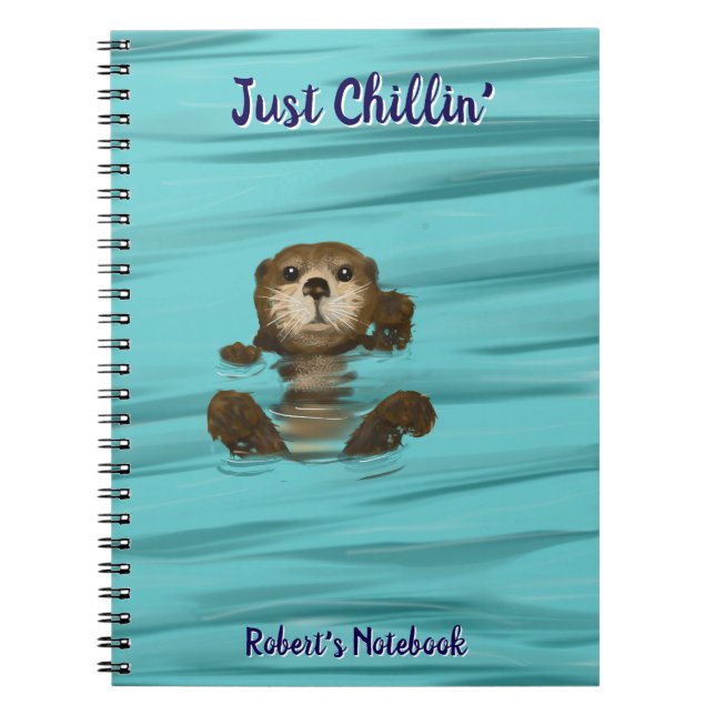 Cuaderno Otter, Just Chillin's Spiral Photo Notebook (Frente)