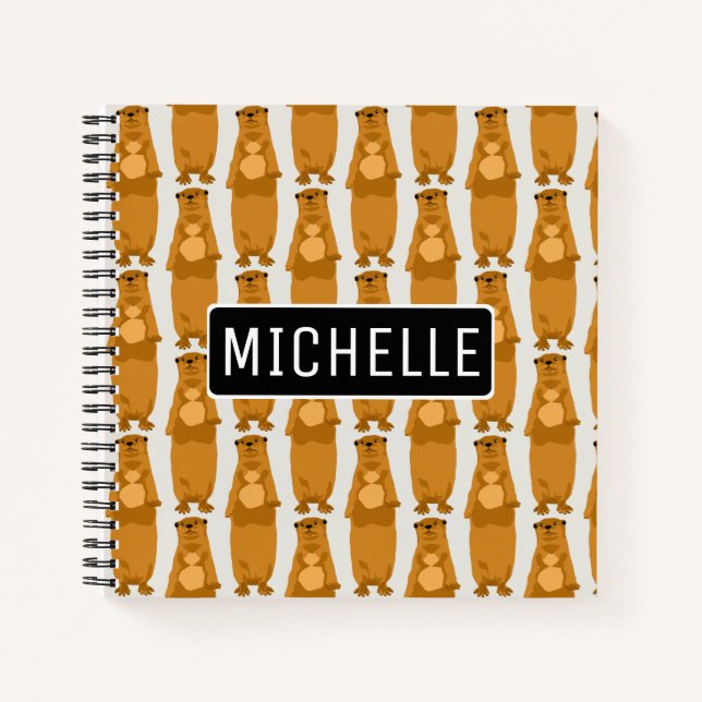 Cuaderno Otters personalizados (Anverso)