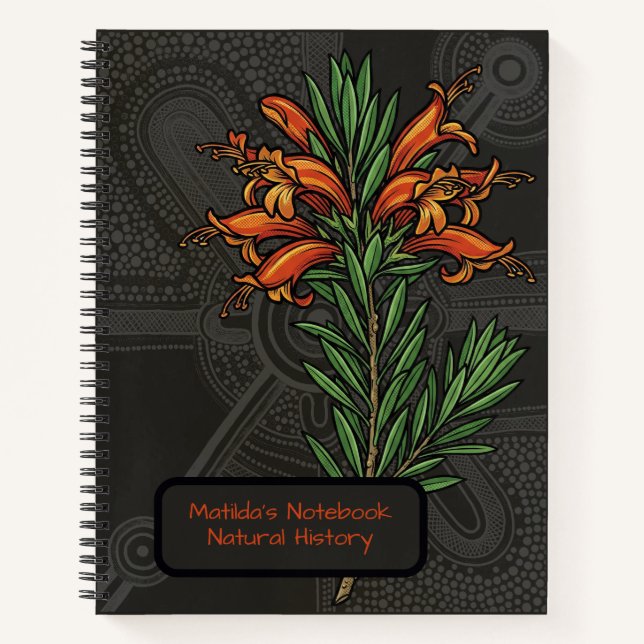 Cuaderno Outback Survivor: Common Emu Bush Botanical (Anverso)