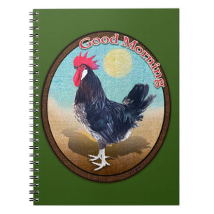 Cuaderno Oval de Menorca Rooster Buenos Días