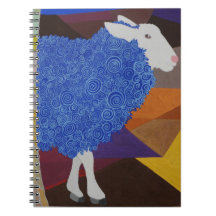 Oveja de lana azul
