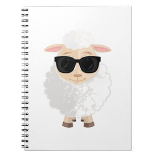 Cuaderno Oveja Linda y Genial con Gafas de Sol Dibujos Anim