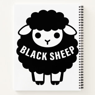 Cuaderno Oveja Negra Blanca Nunca Sigue Al Rebaño Divertido