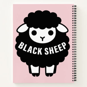 Cuaderno Oveja Negra Letra Rosa Nunca Sigue Al Rebaño