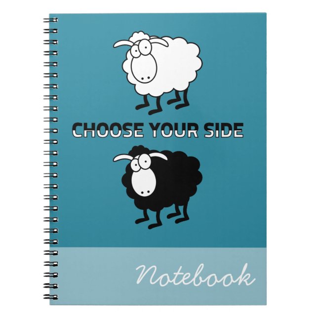 Cuaderno Ovejas blancas y negras (Frente)