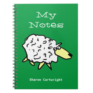 Cuaderno Ovejas Divertidas al Estilo de Dibujos Animados