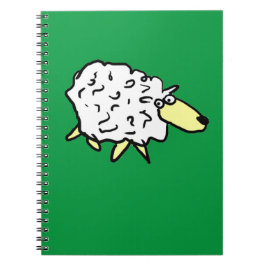 Cuaderno Ovejas divertidas en estilo de dibujos animados