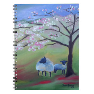 Cuaderno Ovejas y cerezo