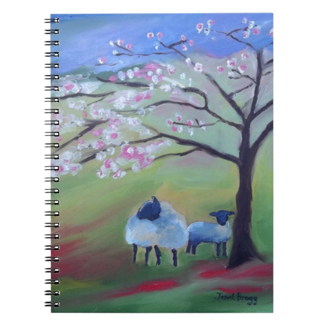 Cuaderno Ovejas y cerezo (Frente)
