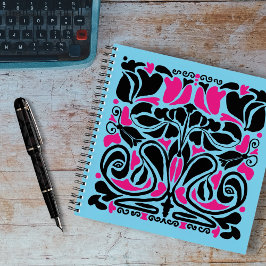 Cuaderno Overgrowth Illustrated Art Nouveau