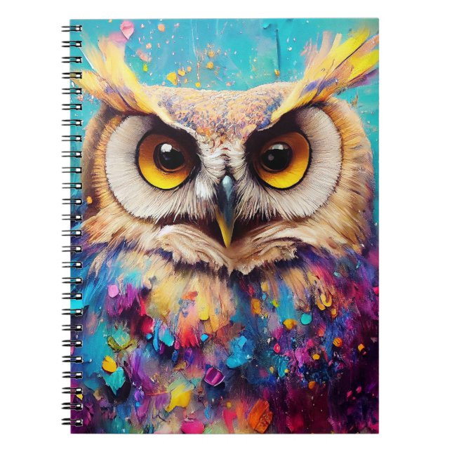 Cuaderno Owl Bird Animal Discovery Adventure Nature Planet (Frente)