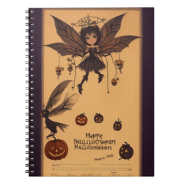Cuaderno Owl Hauntings Spooky Halloween Notebook (Frente)