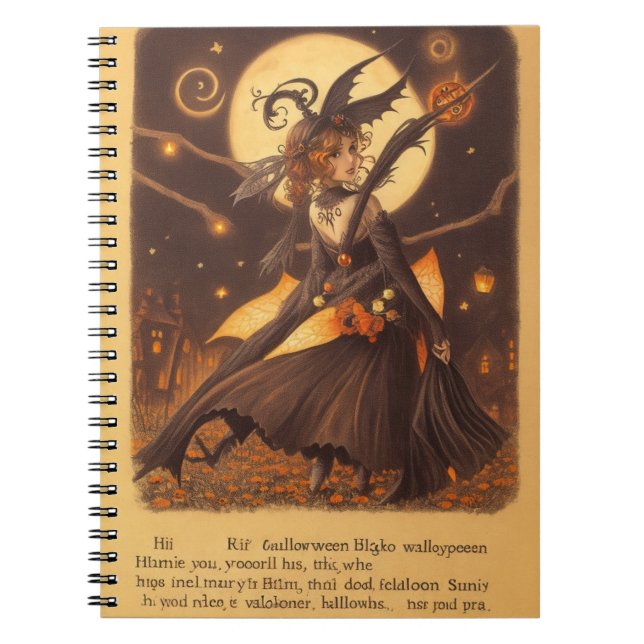 Cuaderno Owl Hauntings Spooky Halloween Notebook (Frente)