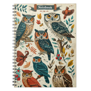 Cuaderno Owls Vintage