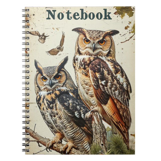 Cuaderno Owls Vintage (Frente)