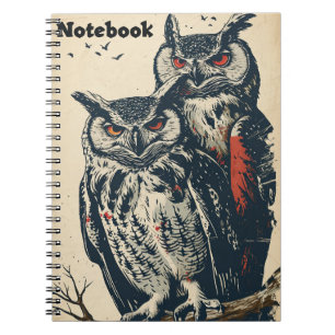 Cuaderno Owls vintage