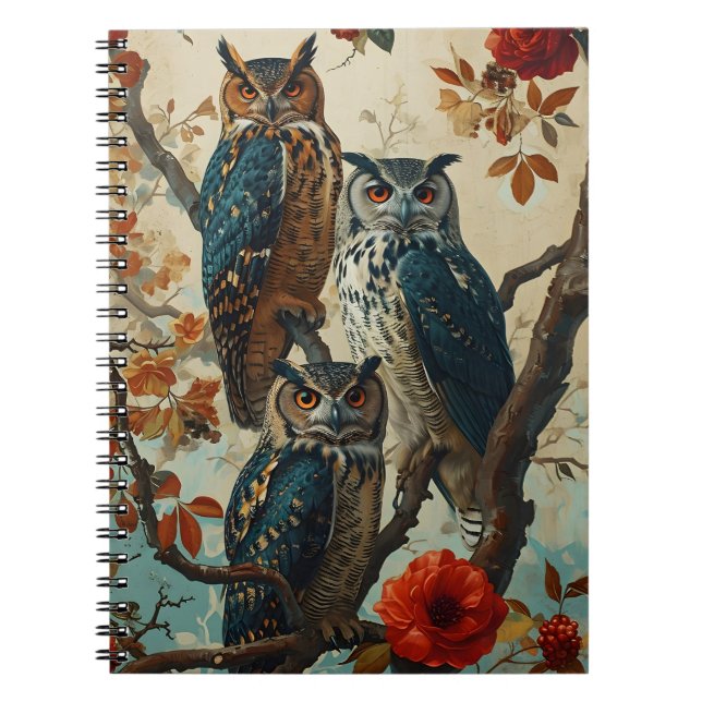 Cuaderno Owls Vintage (Frente)