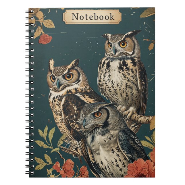Cuaderno Owls Vintage (Frente)