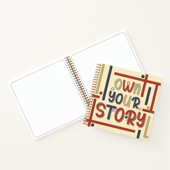 Cuaderno Own Your Story – Inspirational Typography Design (Interior)