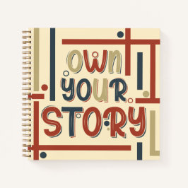 Cuaderno Own Your Story – Inspirational Typography Design