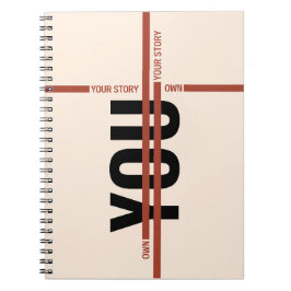 Cuaderno Own Your Story Shirt – Bold Motivational Quote