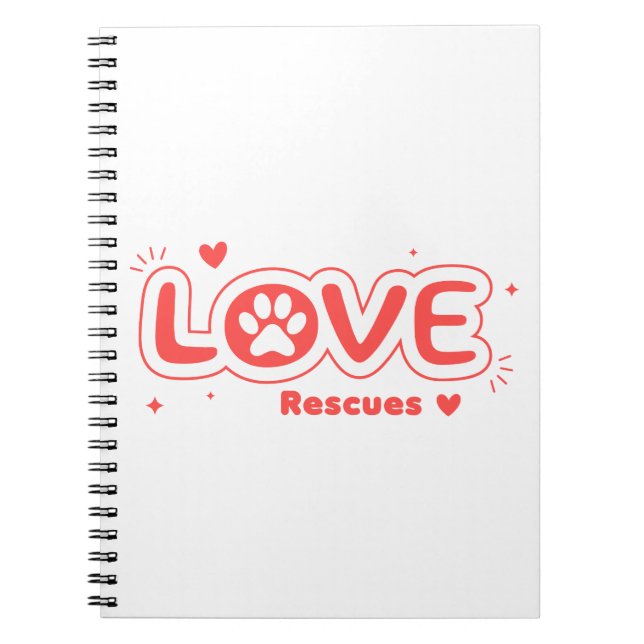 Cuaderno OWRAssist Love Rescues (Frente)