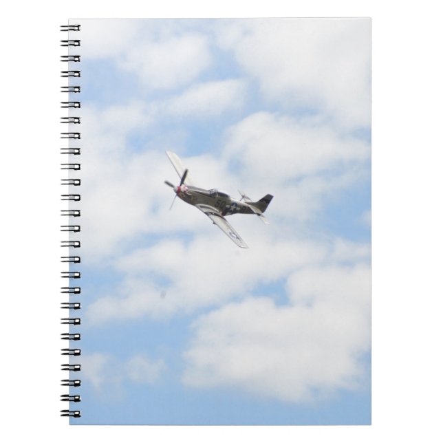 Cuaderno P51 Mustang en vuelo (Frente)