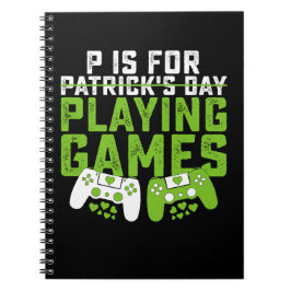Cuaderno P es para jugar juegos de azar St Patrick's