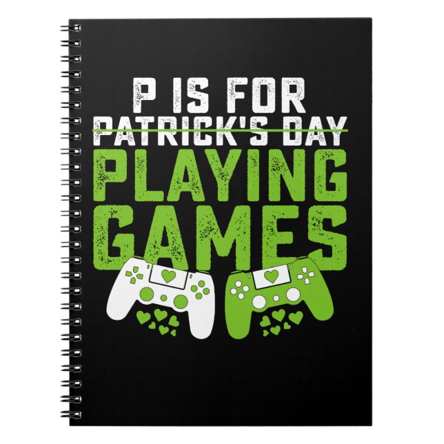 Cuaderno P es para jugar juegos de azar St Patrick's (Frente)