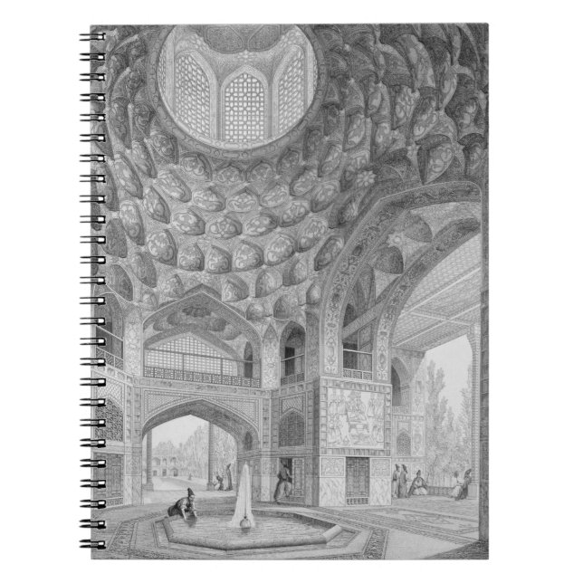 Cuaderno Pabellón de los ocho paraísos, en Isfahán, de (Frente)