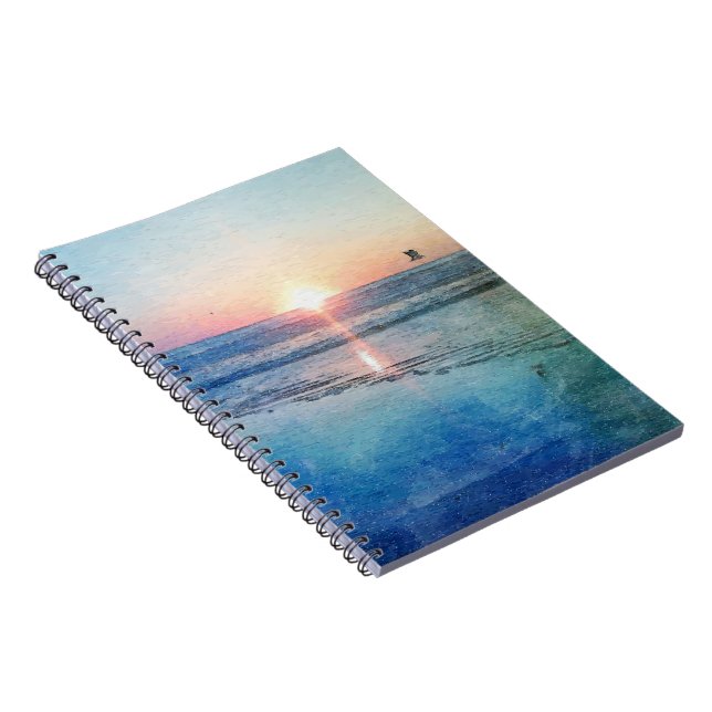 Cuaderno Pacific Beach Sunset Watercolor (Lado Derecho)