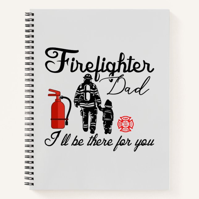 Cuaderno Padre bombero | Regalos del Día del Padre (Anverso)