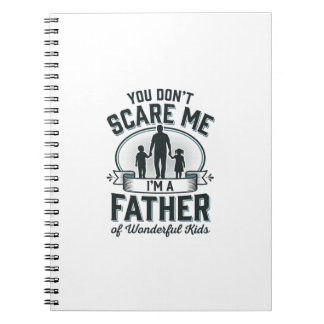 Cuaderno Padre de Niños Maravillosos Diseño de Cita Vintage