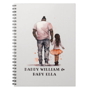 Cuaderno Padre e hija negros personalizados (4)