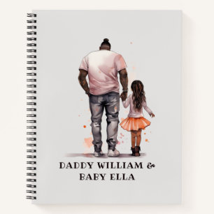 Cuaderno Padre e hija negros personalizados (4)