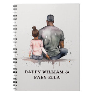 Cuaderno Padre e hija negros personalizados (5)