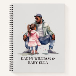 Cuaderno Padre e hija negros personalizados (7)