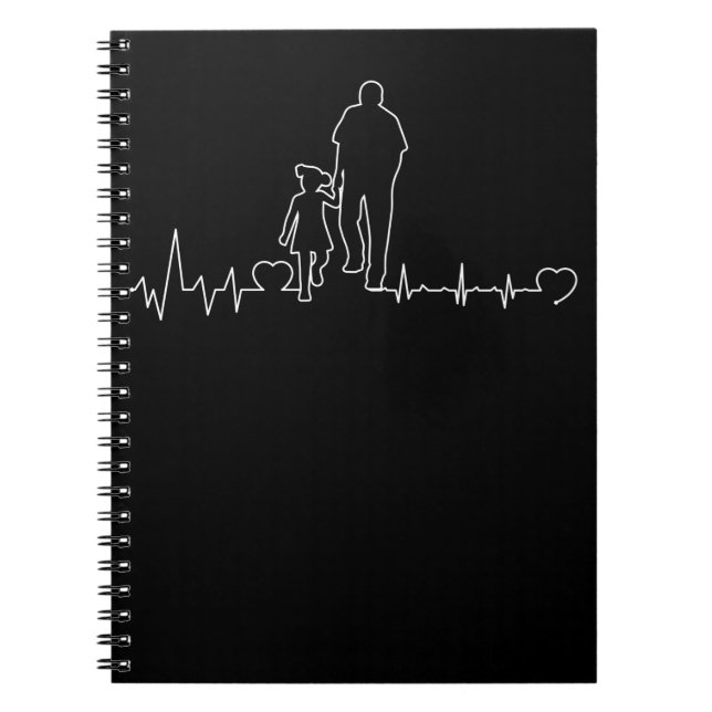 Cuaderno Padre Hija Heartbeat Papá Niño Bond (Frente)
