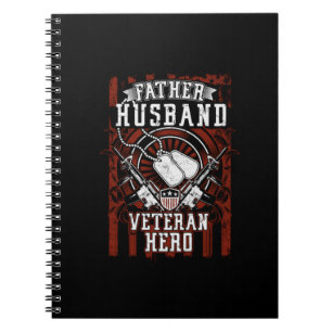 Cuaderno Padre, marido, héroe veterano Ejército Patriótic