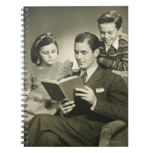 Cuaderno Padre que lee al hijo