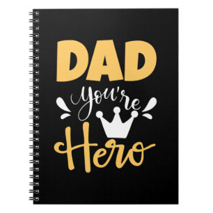 Cuaderno Padre Regalo Papá Eres Héroe