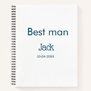 Cuaderno padrino de boda padrino agregar nombre texto despe