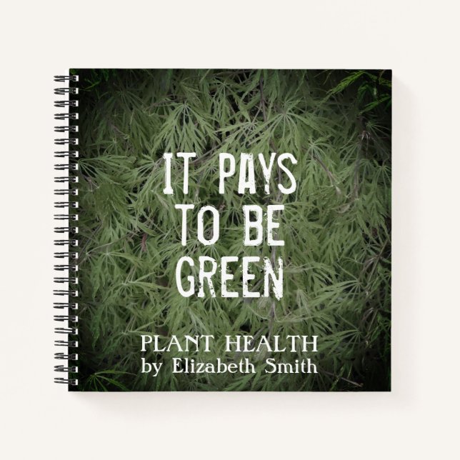 Cuaderno Paga ser verde (Anverso)
