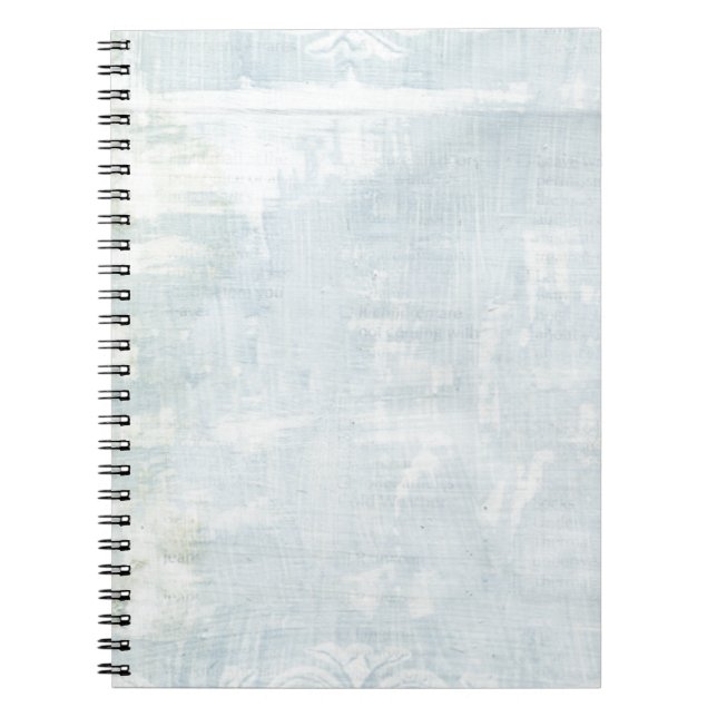 Cuaderno Página Arte Grunge Azul (Frente)
